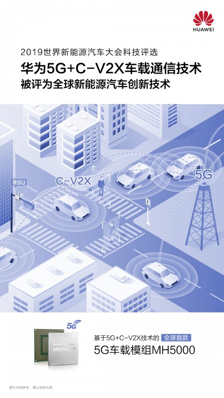 華為5G+C-V2X車載通信技術(shù)榮獲全球新能源汽車創(chuàng)新技術(shù)獎(jiǎng)